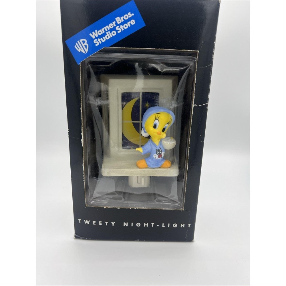 Vtg 1999 Warner Bros Studio Store Tweety Bird Night Light NIB Looney Tunes